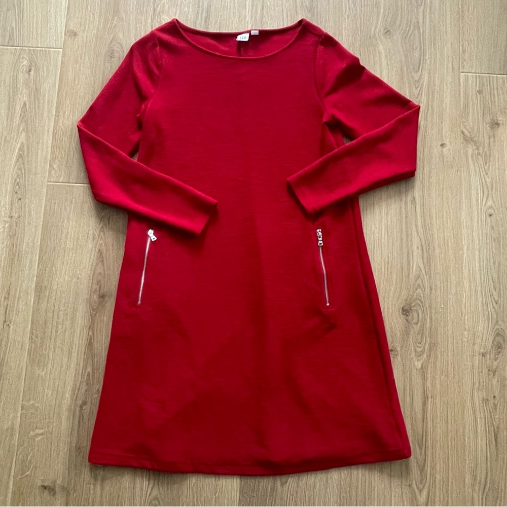 Gap red ponte sheath dress women’s size medium